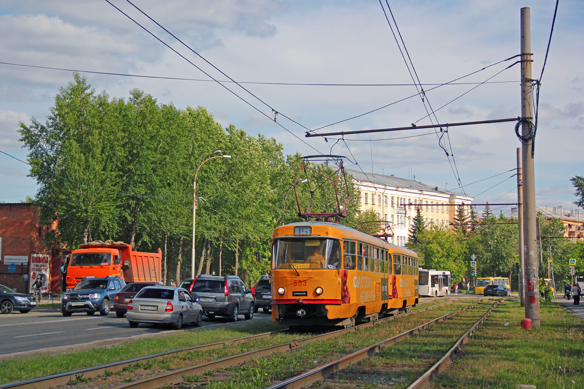Екатеринбург, Tatra T3SU № 533