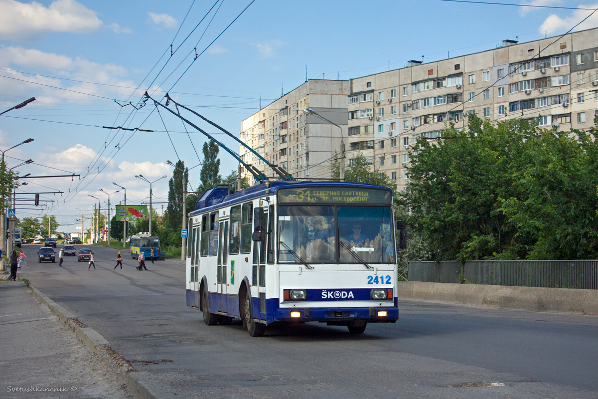 Харьков, Škoda 14Tr18/6M № 2412