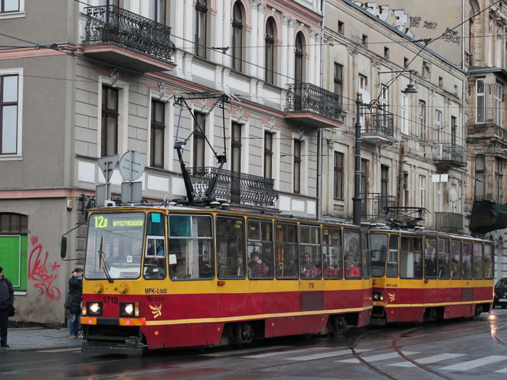 Лодзь, Konstal 805Na № 1718