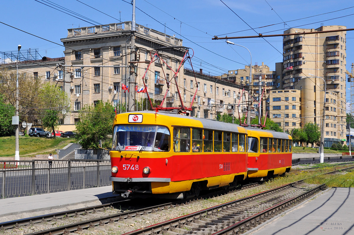 Волгоград, Tatra T3SU № 5748; Волгоград, Tatra T3SU № 5747