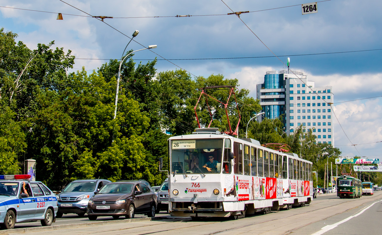 Екатеринбург, Tatra T6B5SU № 766 Екатеринбург, Tatra T6B5SU № 766