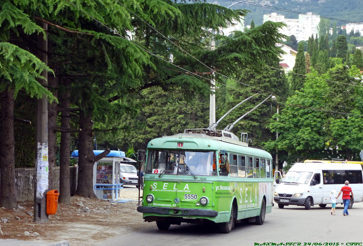 Крымский троллейбус, Škoda 9Tr21 № 5550