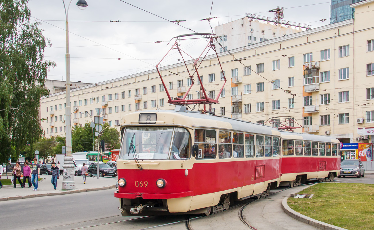 Екатеринбург, Tatra T3SU (двухдверная) № 069
