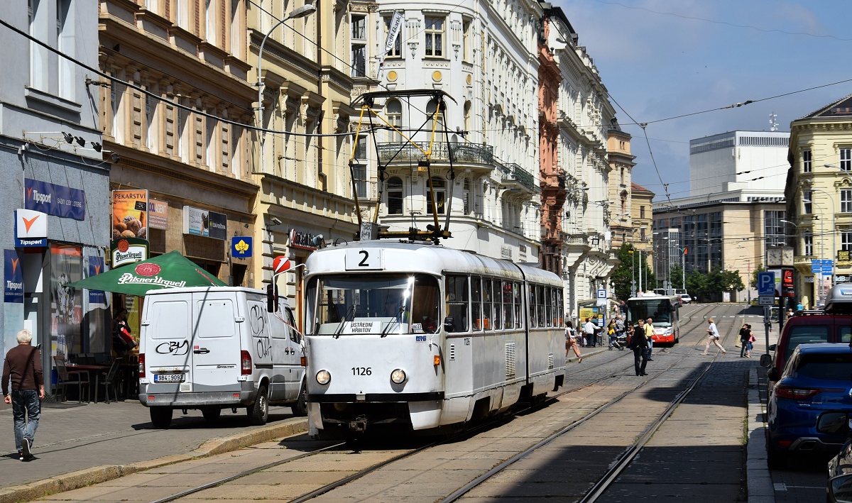 Брно, Tatra K2YU № 1126