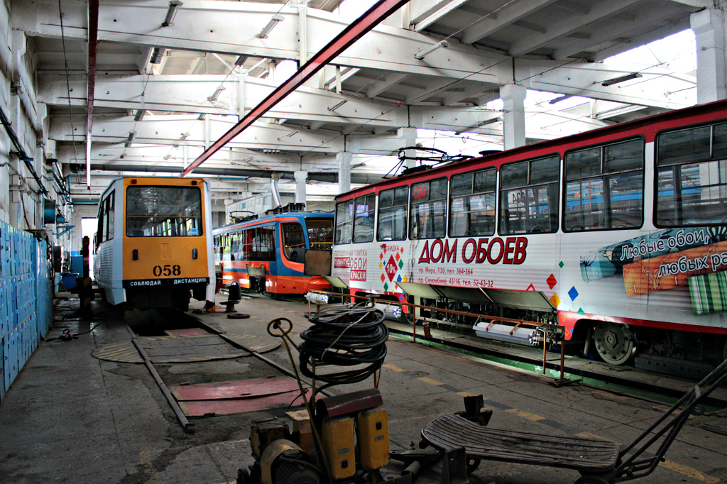 Набережные Челны, 71-605 (КТМ-5М3) № 058; Набережные Челны — Территория депо