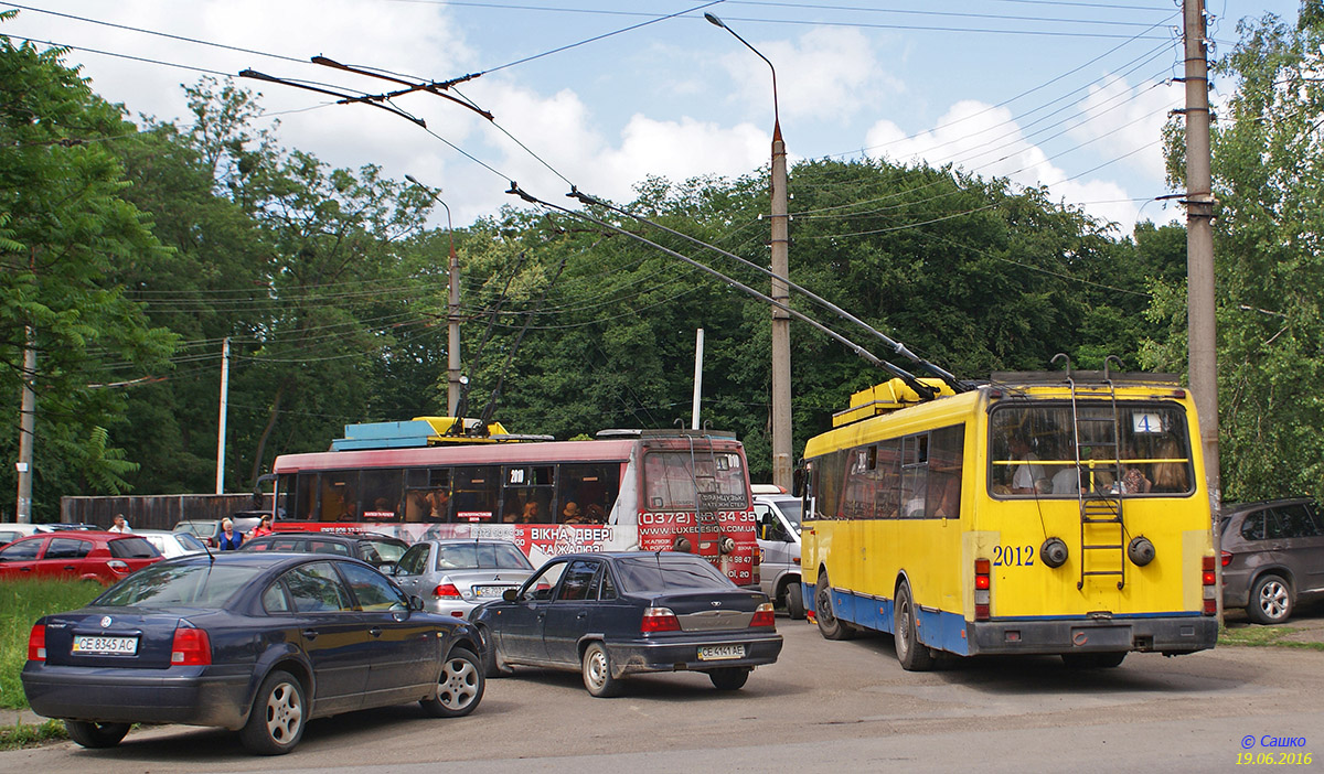 Černivciai, LAZ-52522 nr. 2012; Černivciai — Terminal stations Černivciai, LAZ-52522 nr. 2012; Černivciai — Terminal stations