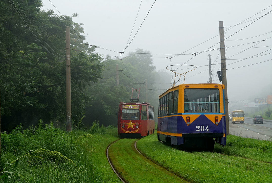 Wladiwostok, 71-605A Nr. 284; Wladiwostok — Theme trams