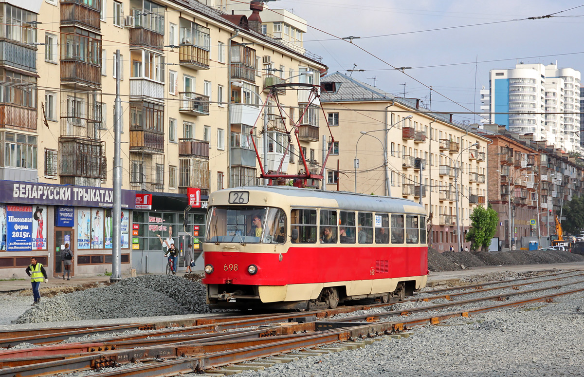 Екатеринбург, Tatra T3SU № 698