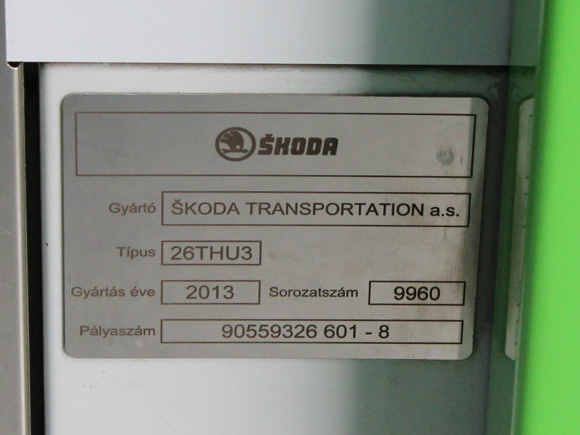 Мишкольц, Škoda 26T ForCity Classic № 601