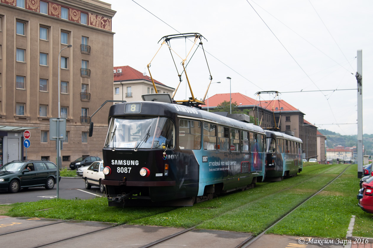 Прага, Tatra T3M2-DVC № 8087
