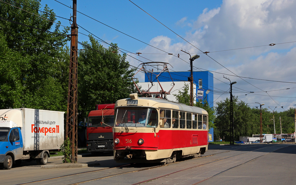 Екатеринбург, Tatra T3SU (двухдверная) № 516