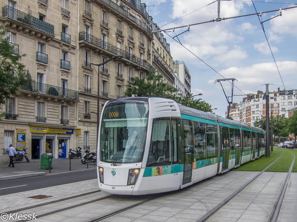 Париж -  Версаль -  Ивелин, Alstom Citadis 402 № 304
