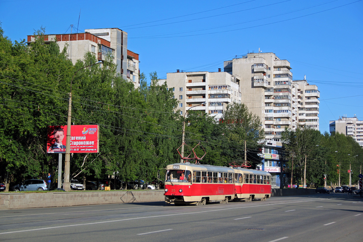Єкатеринбург, Tatra T3SU № 215; Єкатеринбург, Tatra T3SU № 216 Єкатеринбург, Tatra T3SU № 215; Єкатеринбург, Tatra T3SU № 216