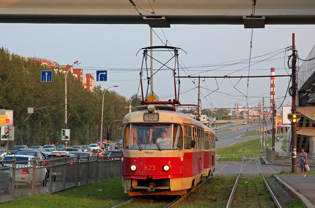 Екатеринбург, Tatra T3SU (двухдверная) № 623