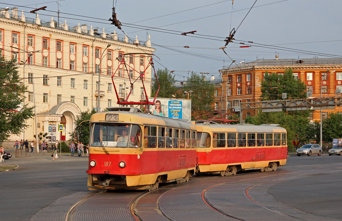 Екатеринбург, Tatra T3SU № 187