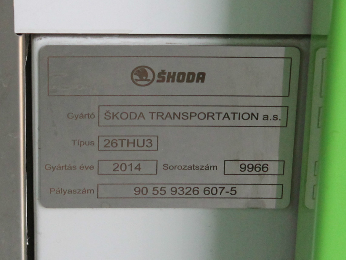 Мишкольц, Škoda 26T ForCity Classic № 607