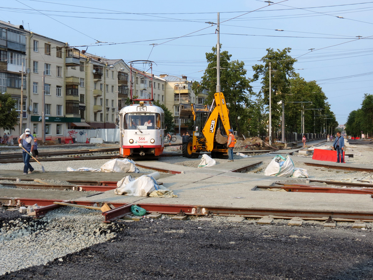 Екатеринбург — Строительство трамвайной линии по улице Татищева