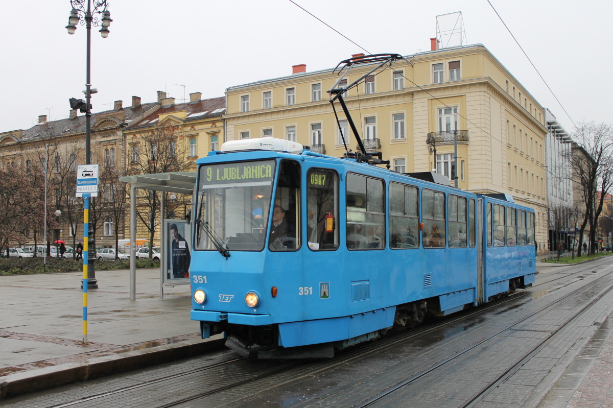 Загреб, Tatra KT4YUt № 351