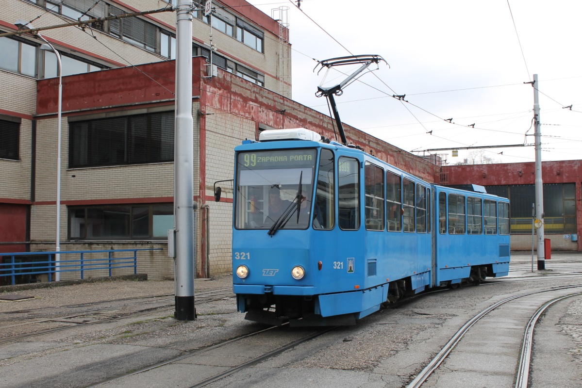 Загреб, Tatra KT4YU № 321