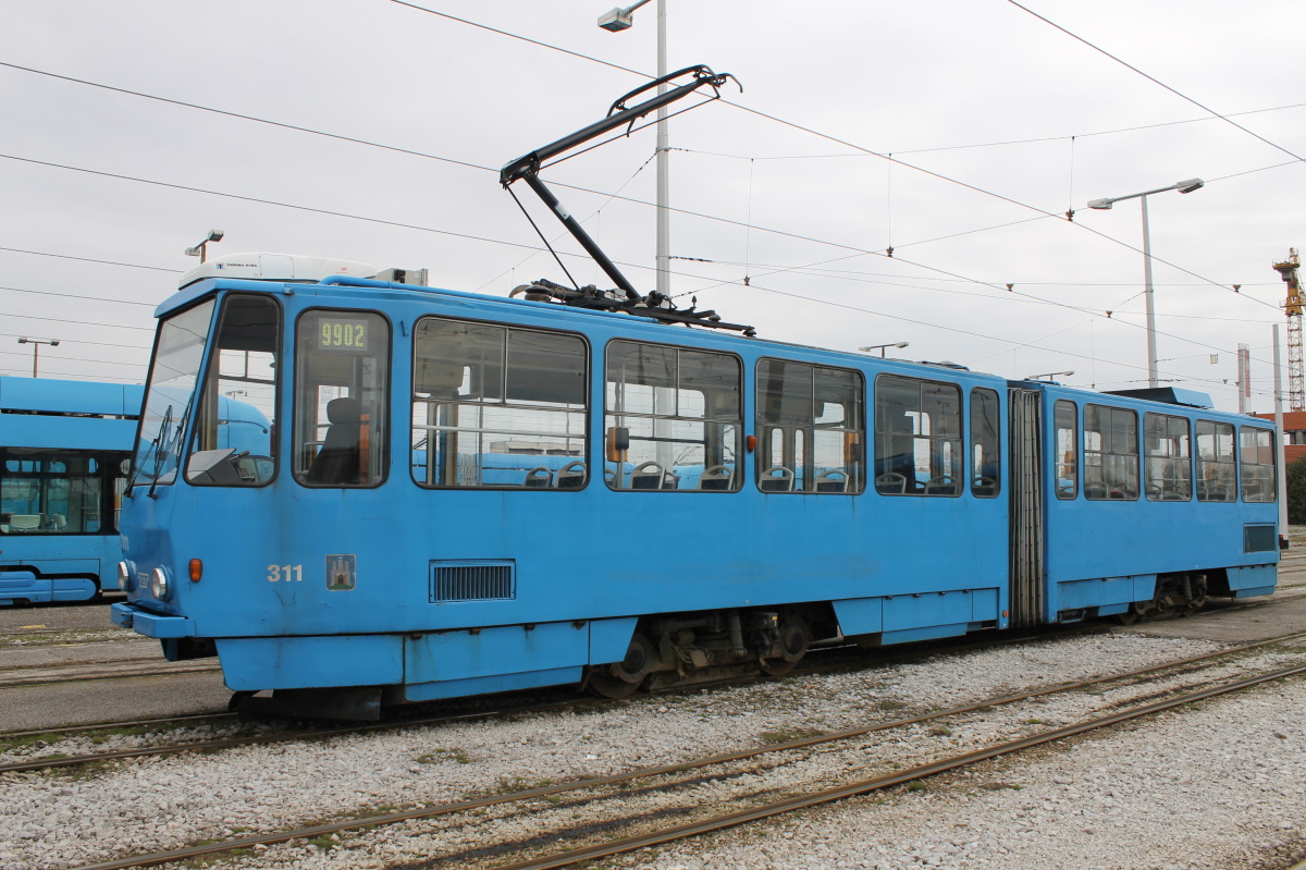 Загреб, Tatra KT4YU № 311