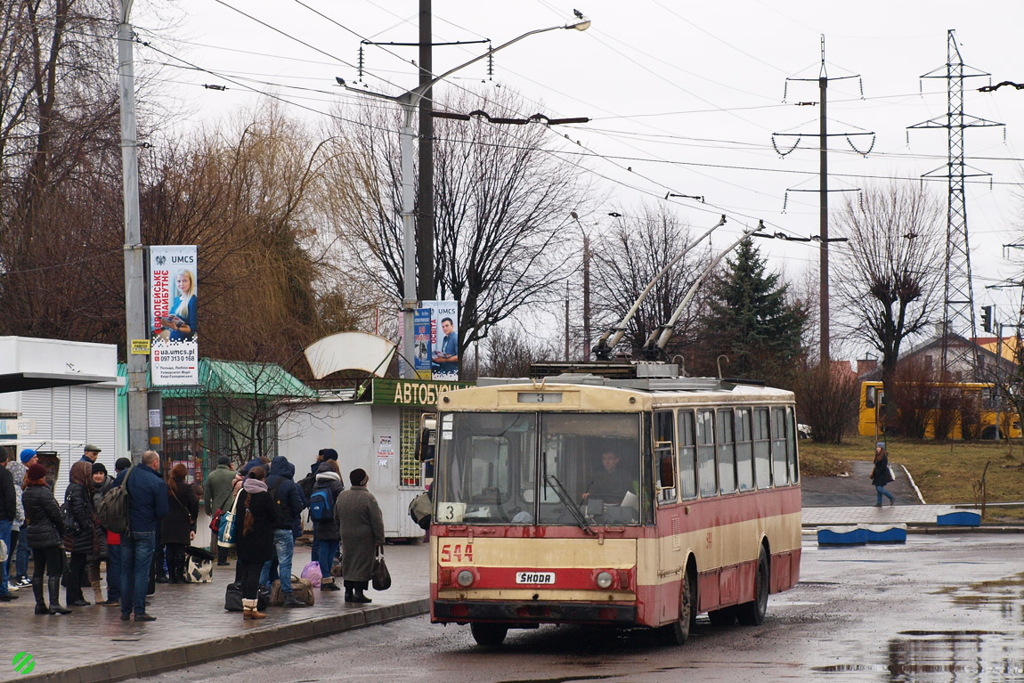 Львов, Škoda 14Tr89/6 № 544