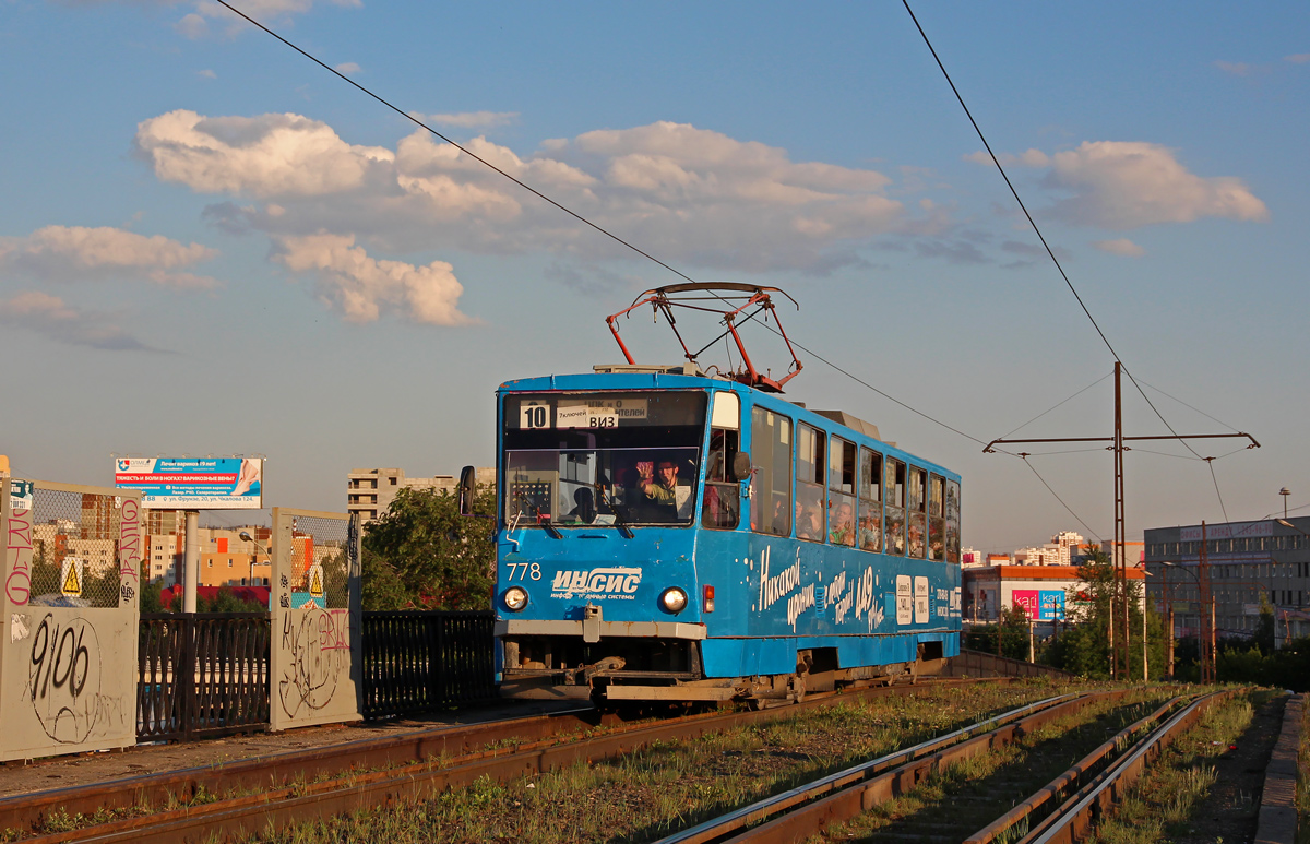 Екатеринбург, Tatra T6B5SU № 778