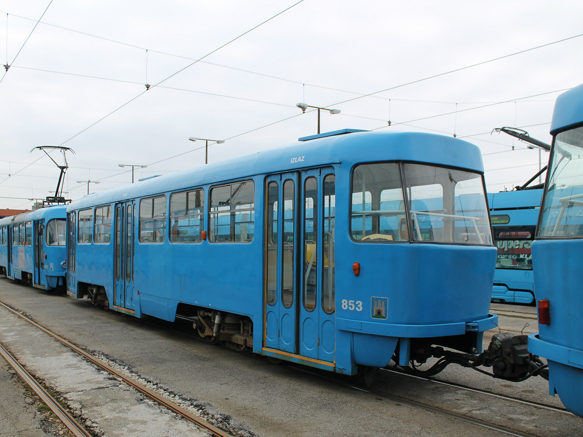 Zagreb, Tatra B4YU Nr. 853