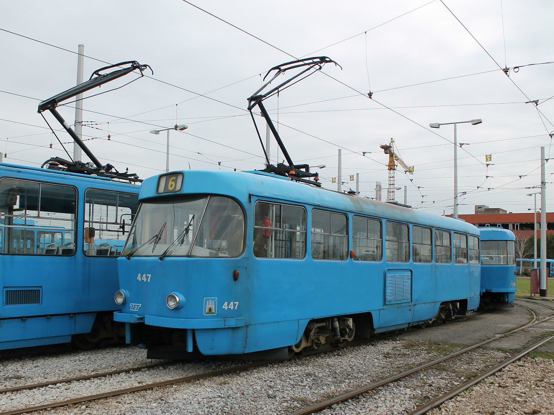 Загрэб, Tatra T4YU № 447