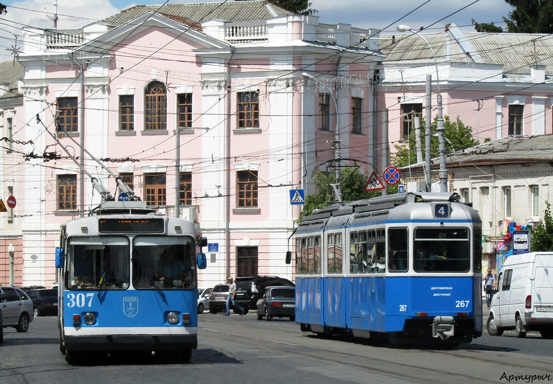 Винница, SWS/SIG/BBC Be 4/6 "Mirage" № 267; Винница, ЗиУ-682В-013 [В0В] № 307