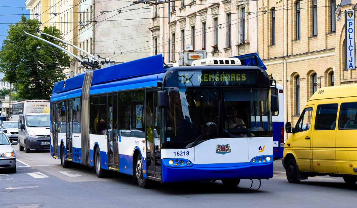 Рига, Solaris Trollino II 18 Ganz № 16218