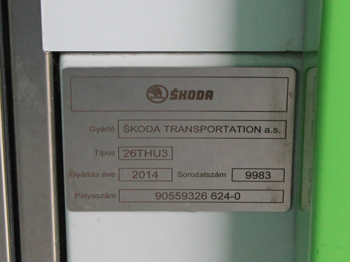 Мишкольц, Škoda 26T ForCity Classic № 624