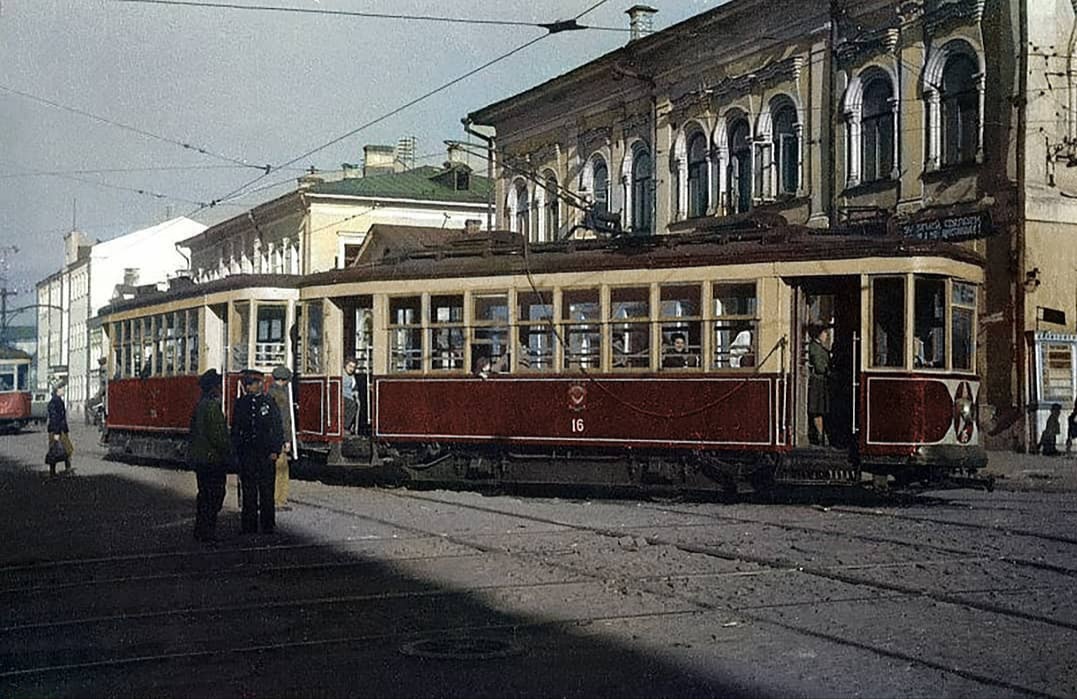 Пермь, Х № 16; Пермь — Старые фотографии; Пермь — Трамвайные линии и инфраструктура
