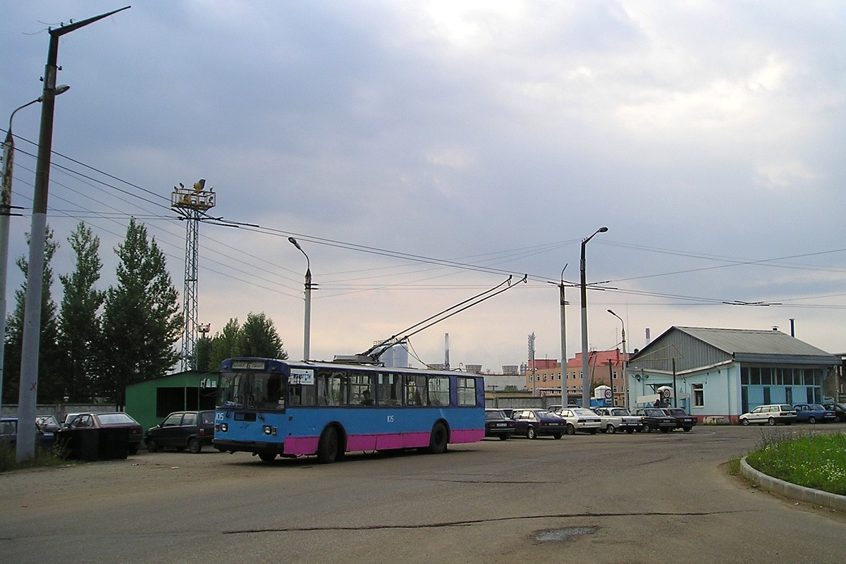 Ярославль, ЗиУ-682Г [Г00] № 105; Ярославль — Конечные станции и разворотные кольца — троллейбус