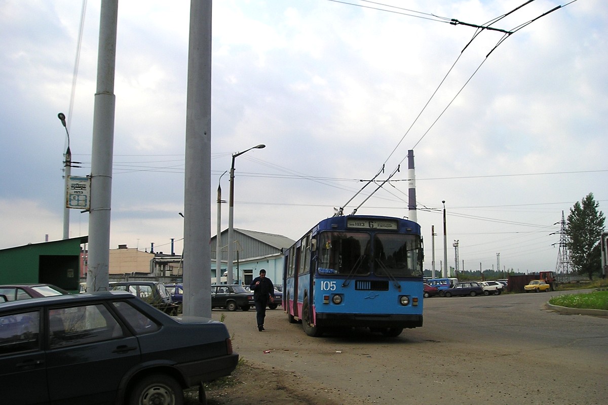 Ярославль, ЗиУ-682Г [Г00] № 105; Ярославль — Конечные станции и разворотные кольца — троллейбус; Ярославль — Троллейбусные линии