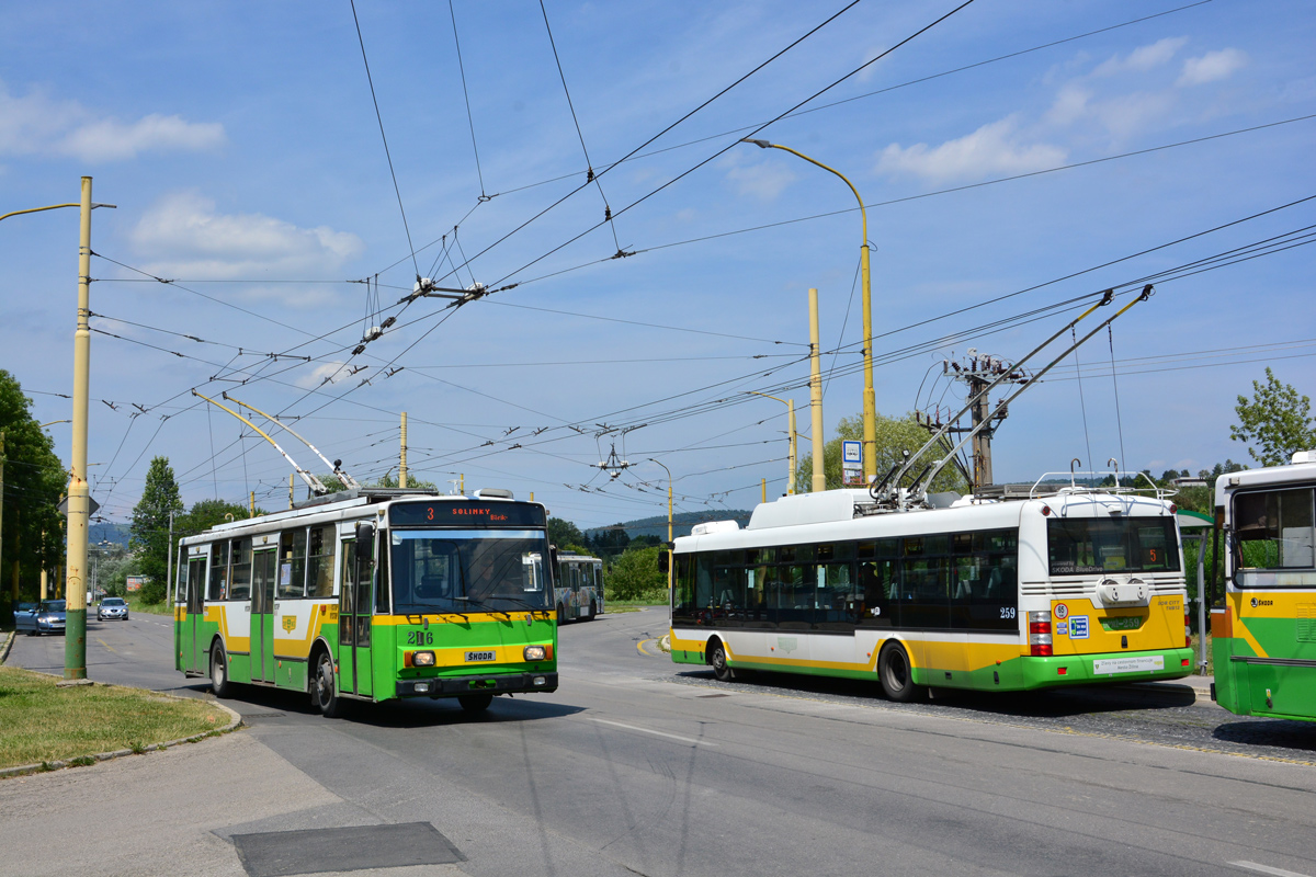 Жиліна, Škoda 14Tr14/7 № 216; Жиліна, Škoda 30Tr SOR № 259