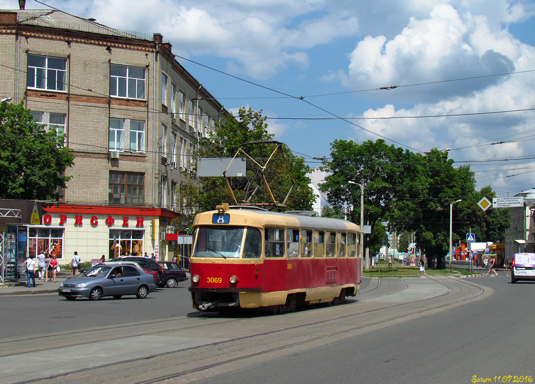 Харьков, Tatra T3SU № 3069