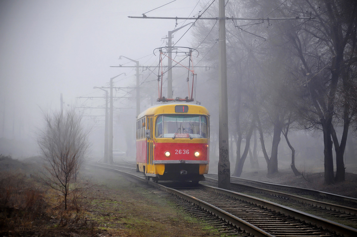 Волгоград, Tatra T3SU (двухдверная) № 2636