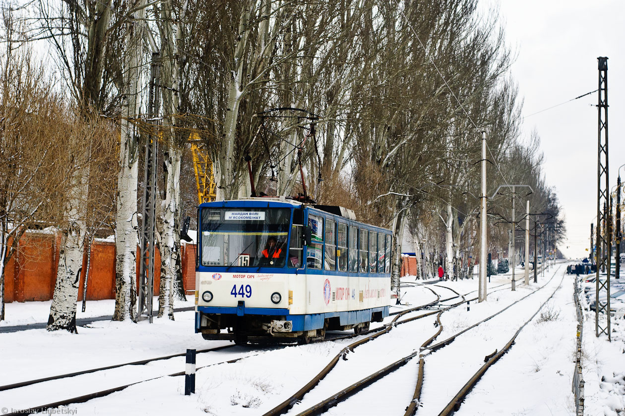 Запорожье, Tatra T6B5SU № 449