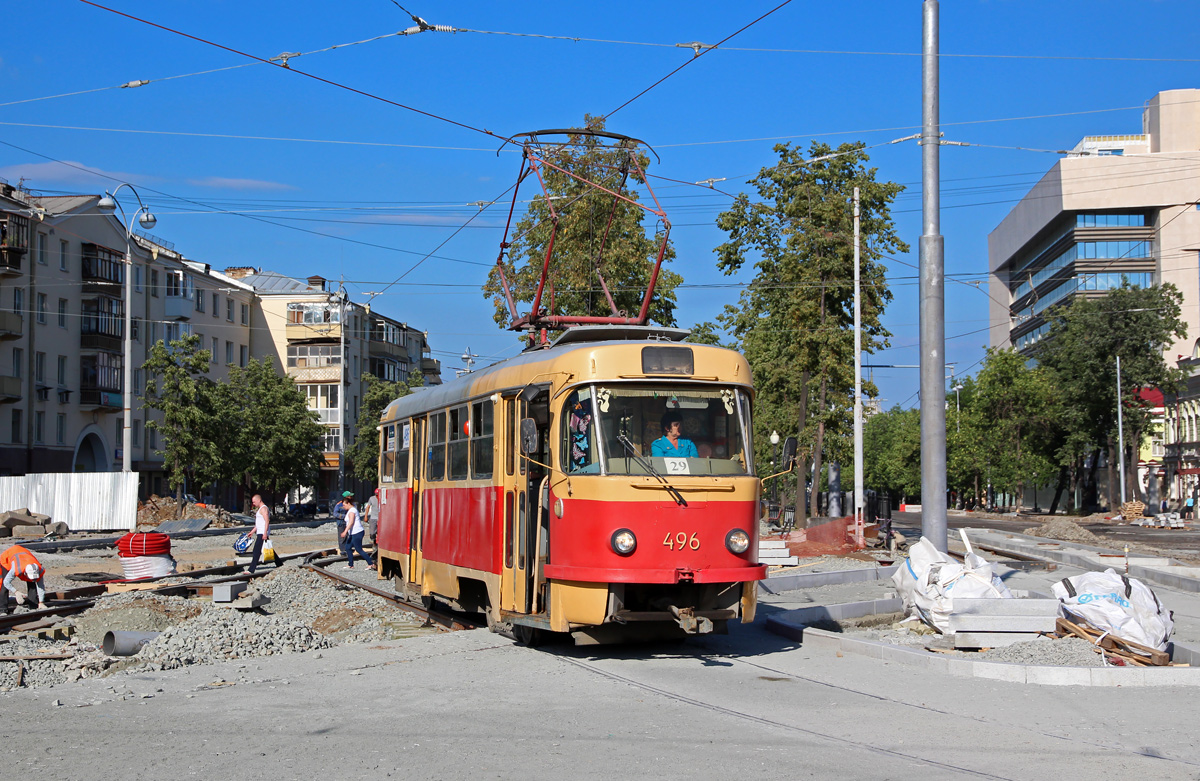 Yekaterinburg, Tatra T3SU (2-door) # 496