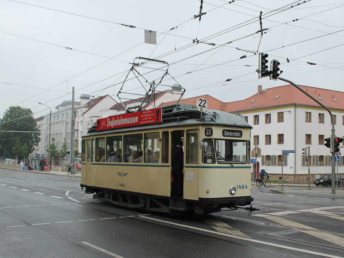 Leipzig, Dessau 2-axle motor car # 1464 Leipzig, Dessau 2-axle motor car # 1464