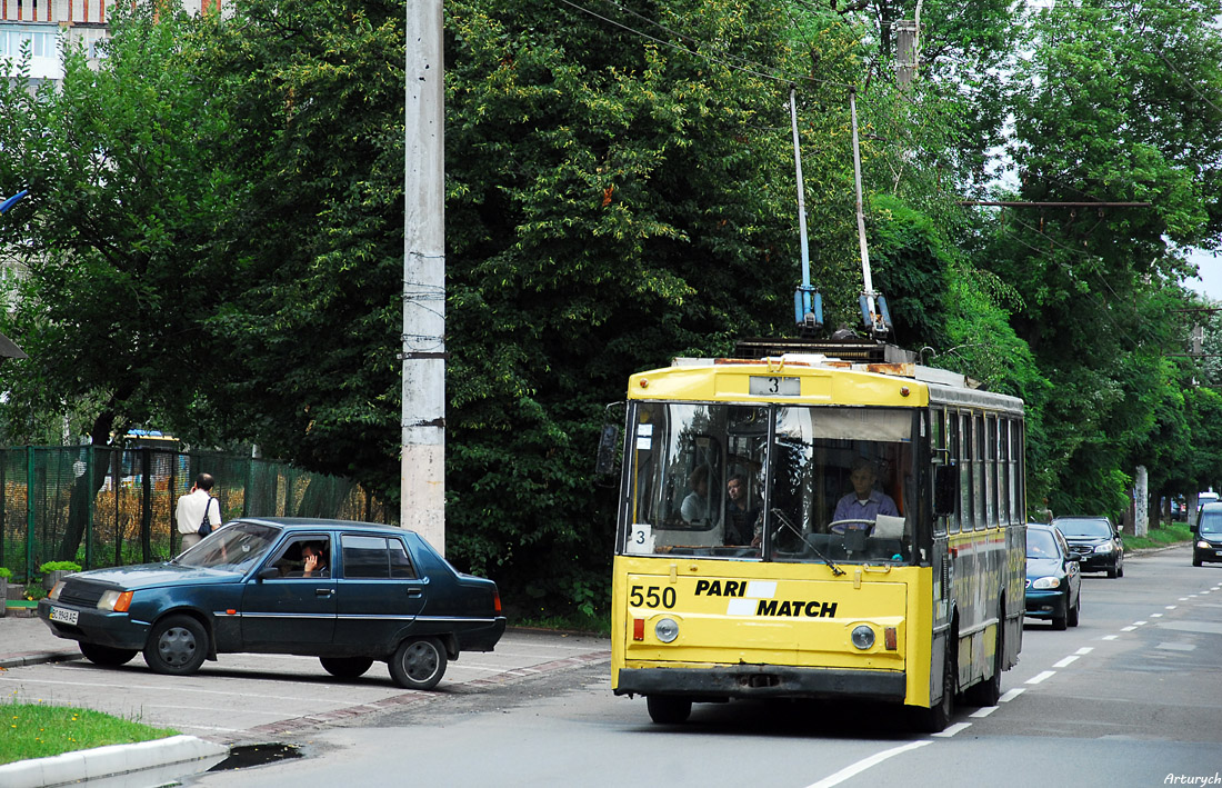 Львов, Škoda 14Tr89/6 № 550