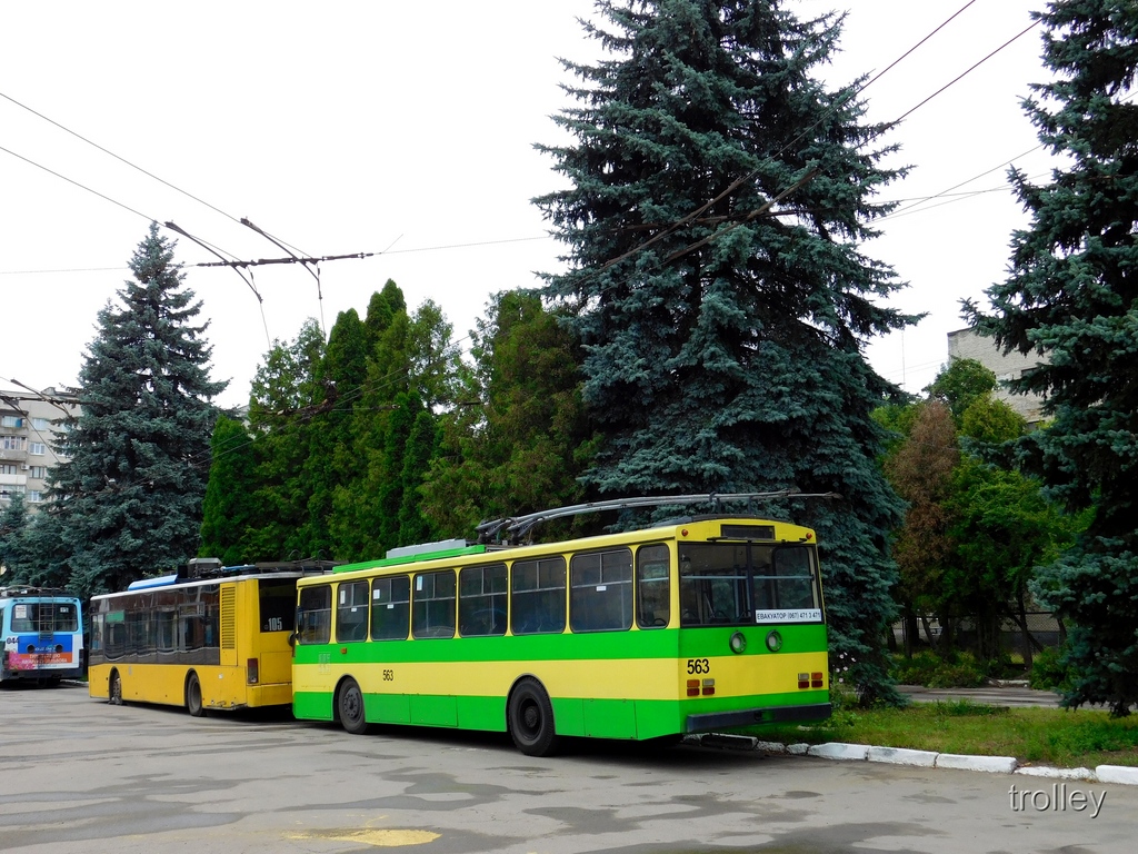Львов, Škoda 14Tr89/6 № 563