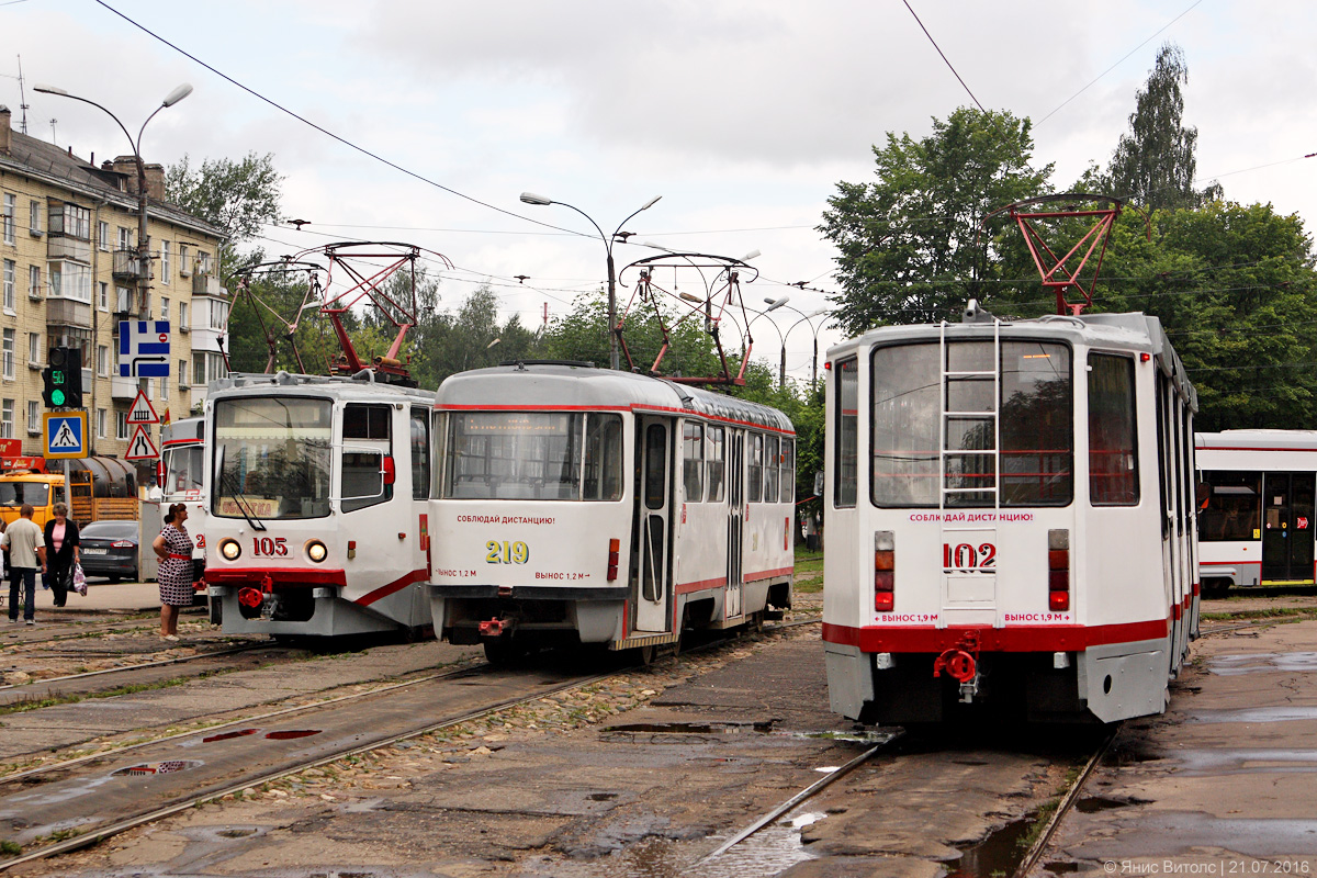 Тверь, 71-608КМ № 102; Тверь, Tatra T3SU № 219