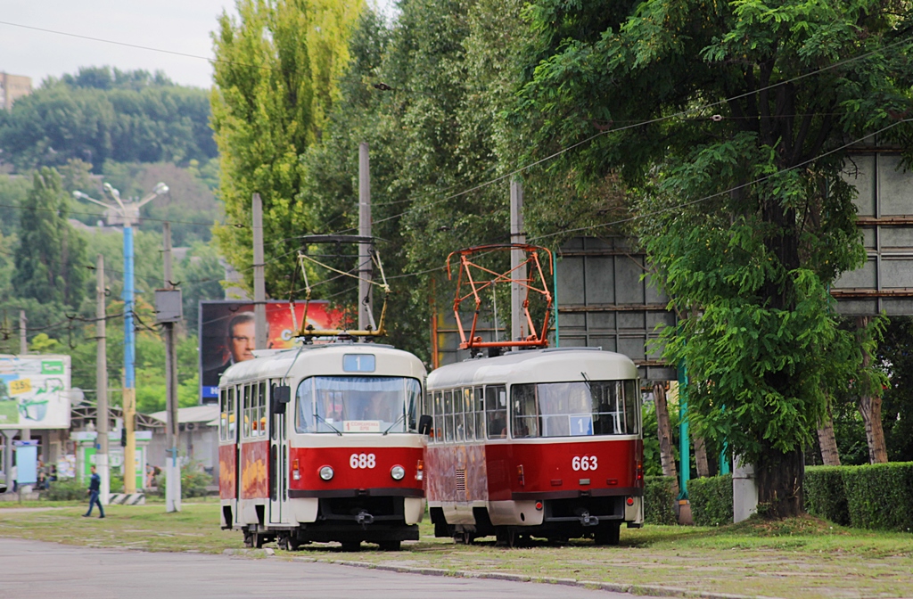 Kamjansko, Tatra T3SU Br. 688; Kamjansko, Tatra T3SUCS Br. 663