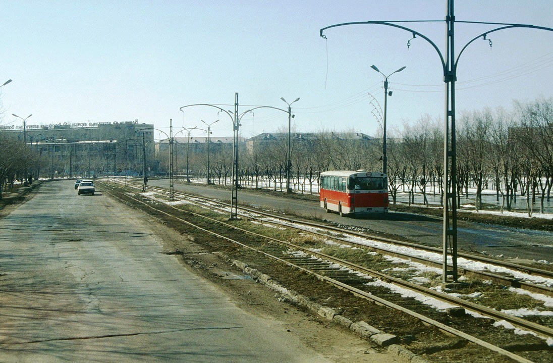 Караганда — Визит делегации транспортников 21.04.1998; Караганда — Старые фотографии (до 2000 г.); Караганда — Трамвайные линии