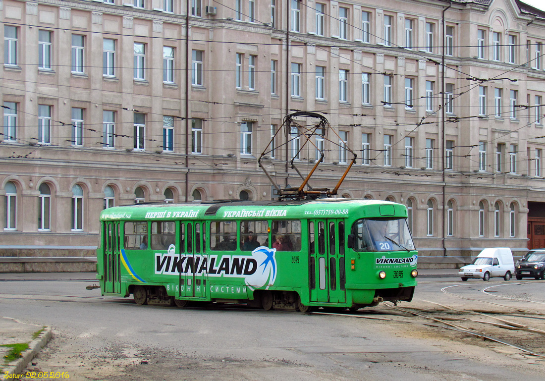 Харьков, Tatra T3SU № 3045