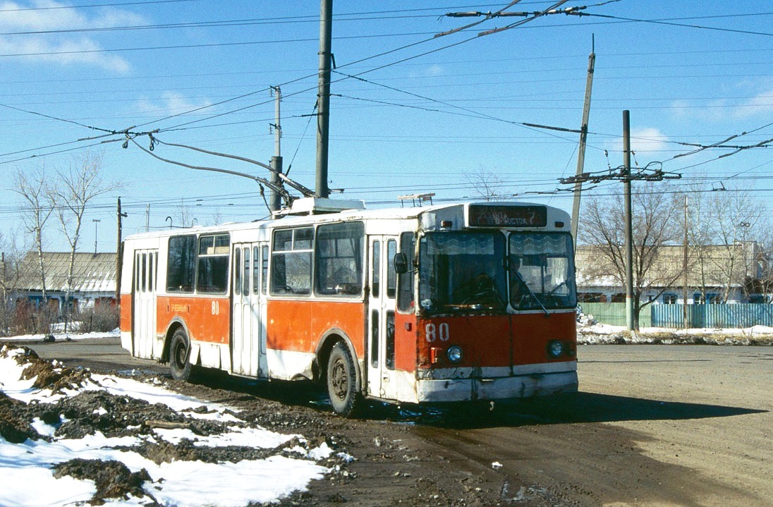 Караганда, ЗиУ-682В-013 [В0В] № 80; Караганда — Визит делегации транспортников 21.04.1998