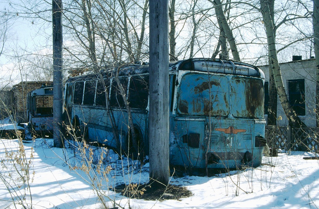 Karaganda, ZiU-5G N°. 11; Karaganda — Old photos (up to 2000 year); Karaganda — Trolleybus Depot; Karaganda — Visit of transport enthusiasts 21.04.1998