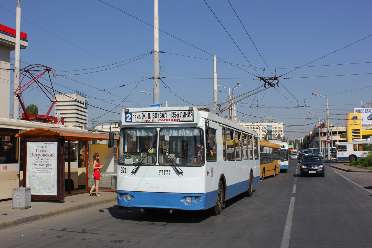 Ростов-на-Дону, ЗиУ-682Г-016.02 (с широкой 1-й дверью) № 321