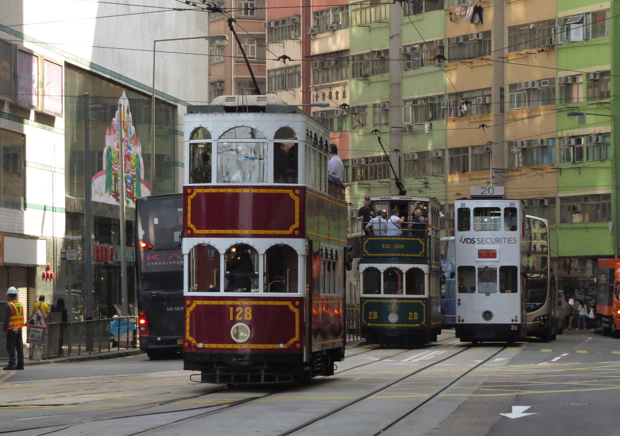 Гонконг, Hong Kong Tramways Private Hire № 128; Гонконг, Hong Kong Tramways Private Hire № 28; Гонконг, Hong Kong Tramways VI № 20
